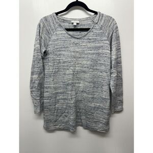 Pure‎ Jill J. Jill Sweatshirt XS Grey Plush Soft Pullover With Pockets #30